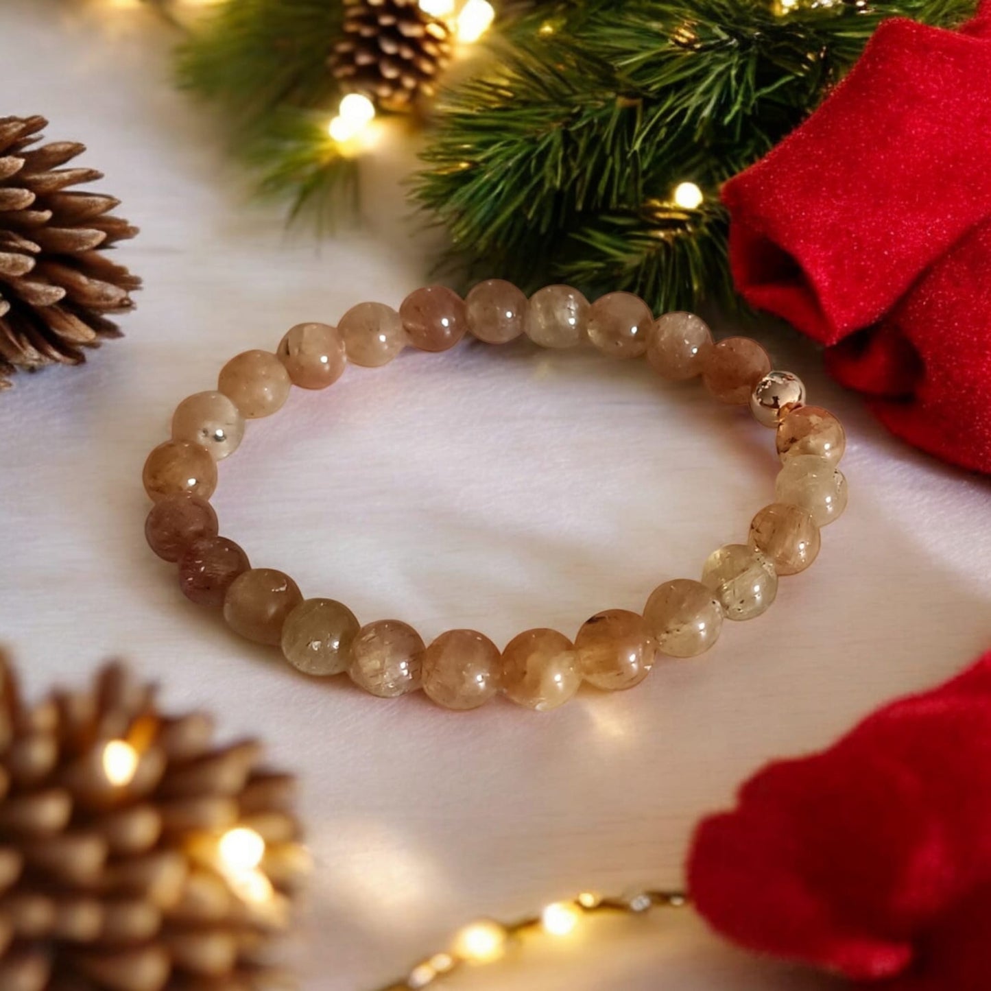 Bracelet en Apatite Jaune – Joie, Vitalité & Confiance