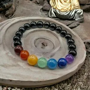 Bracelet 7 Chakras – Harmonie et Équilibre. Fait main Lithostone Creations