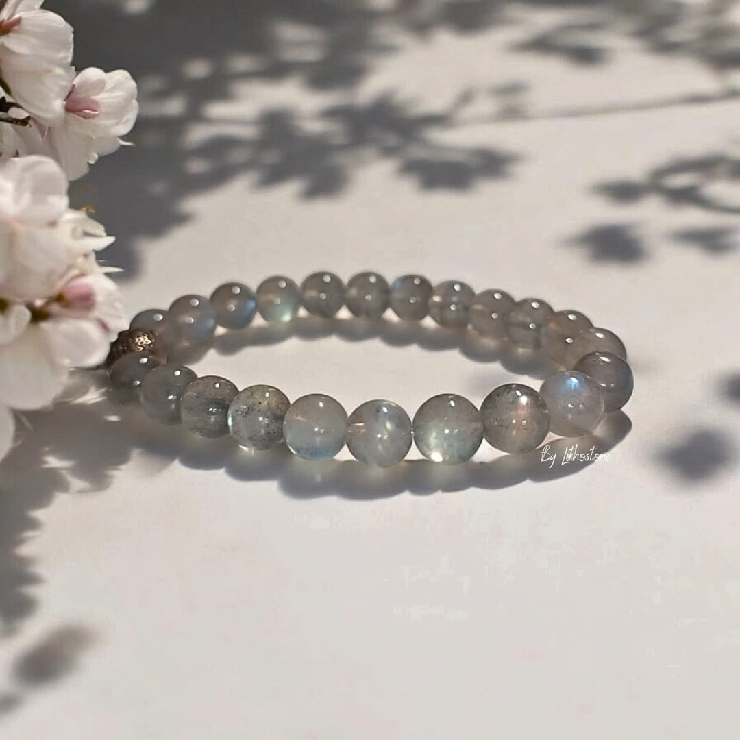 Bracelet Femme - Labradorite – Protection & Intuition | Pierres Naturelles - Fait Main Lithostone Creations