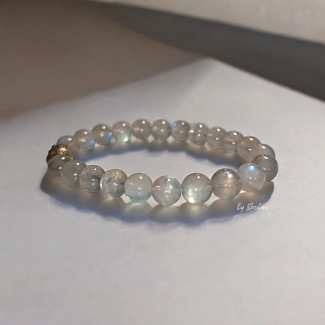 Bracelet Femme - Labradorite – Protection & Intuition | Pierres Naturelles - Fait Main Lithostone Creations