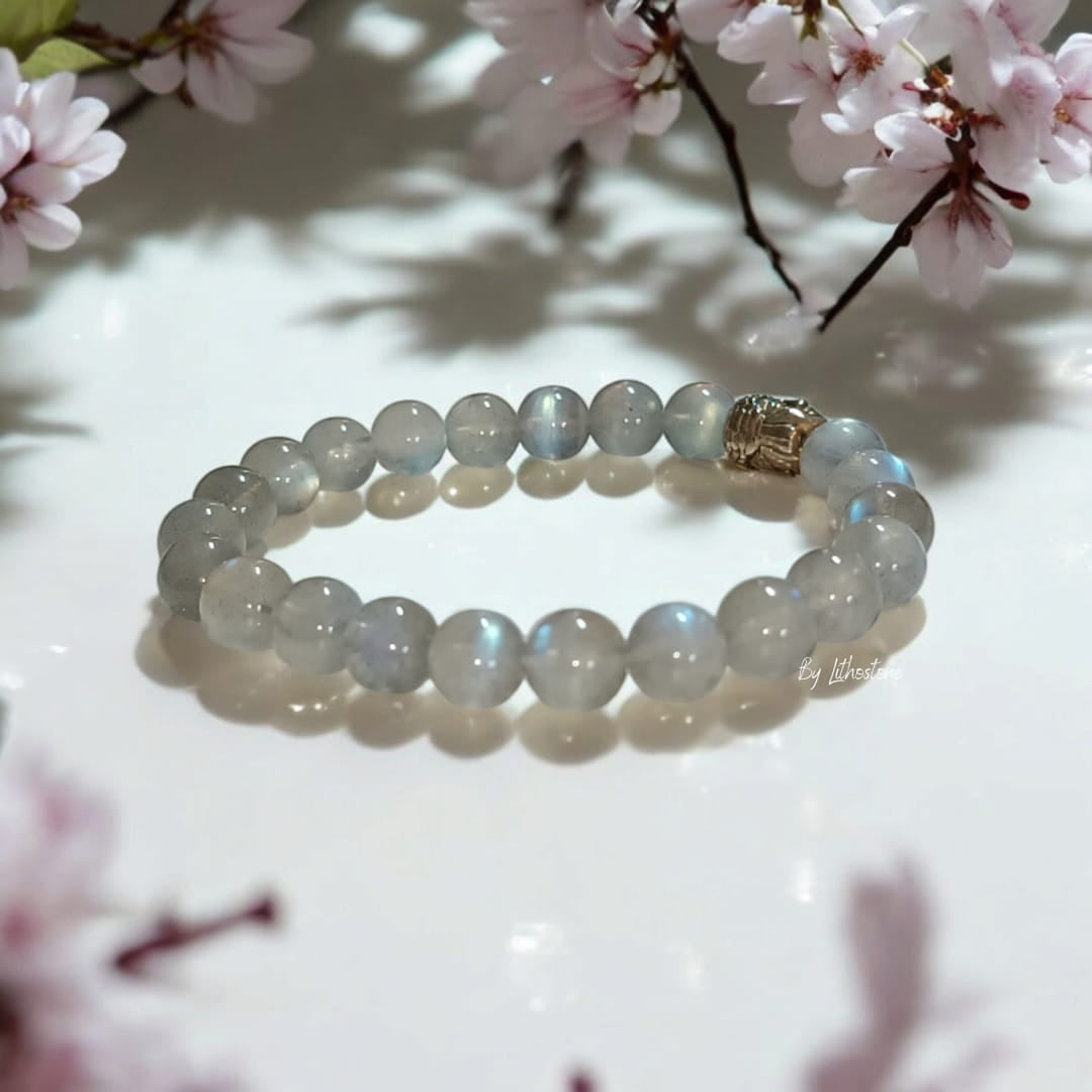 Bracelet Femme - Labradorite – Protection & Intuition | Pierres Naturelles - Fait Main Lithostone Creations