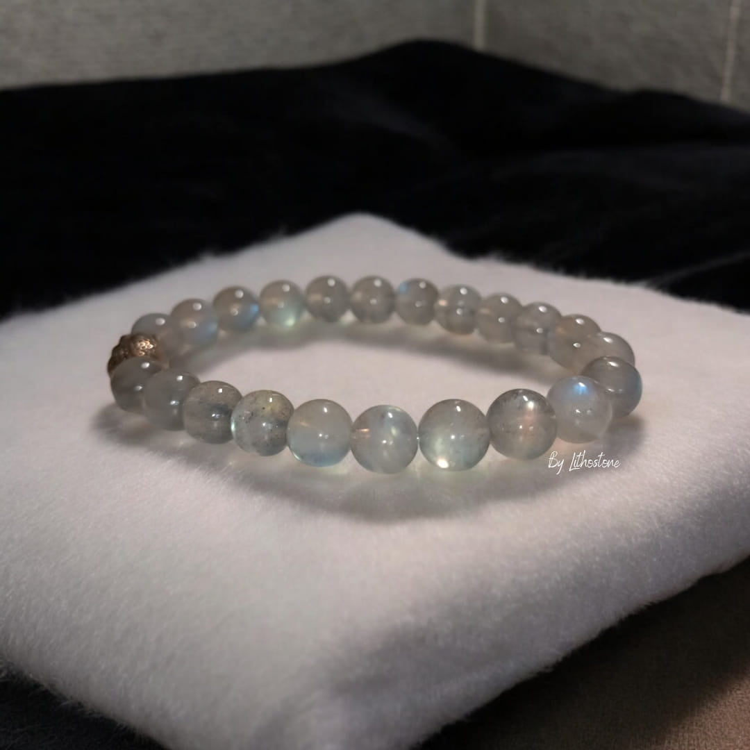 Bracelet Femme - Labradorite – Protection & Intuition | Pierres Naturelles - Fait Main Lithostone Creations