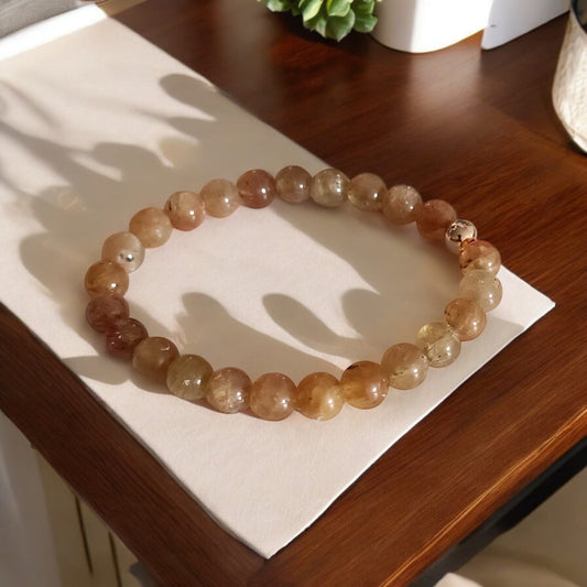 Bracelet en Apatite Jaune – Joie, Vitalité & Confiance
