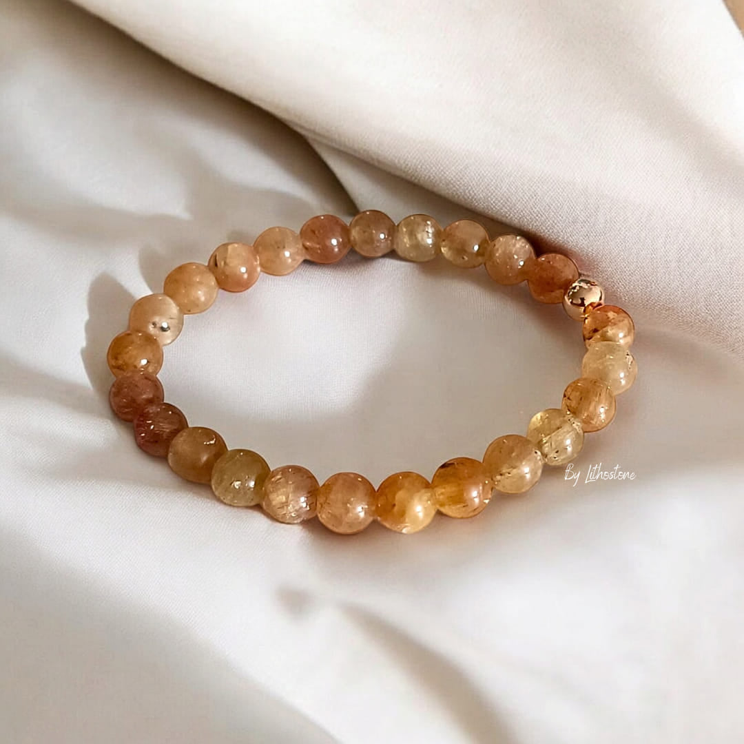 Bracelet en Apatite Jaune – Joie, Vitalité & Confiance