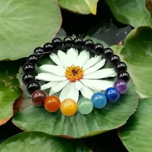 Bracelet 7 Chakras – Harmonie et Équilibre. Fait main Lithostone Creations