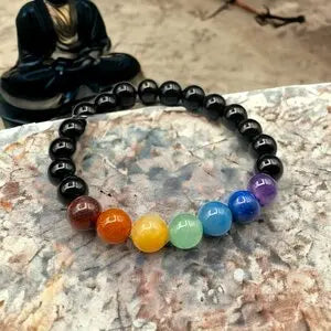 Bracelet 7 Chakras – Harmonie et Équilibre. Fait main Lithostone Creations