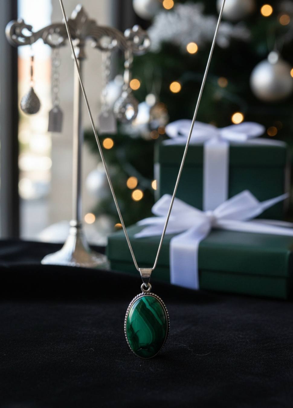Collier en Malachite – Élégance Naturelle & Force Intérieure