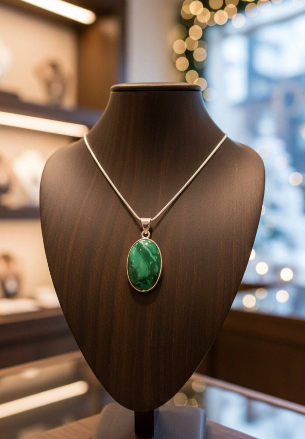 Collier en Malachite – Élégance Naturelle & Force Intérieure
