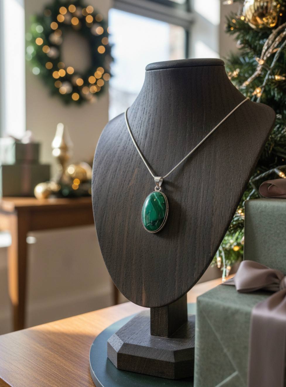 Collier en Malachite – Élégance Naturelle & Force Intérieure