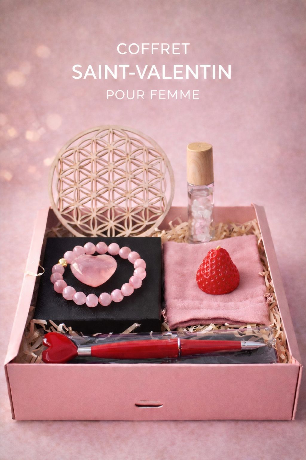 💗 Coffret Saint-Valentin Femme – Douceur & Élégance