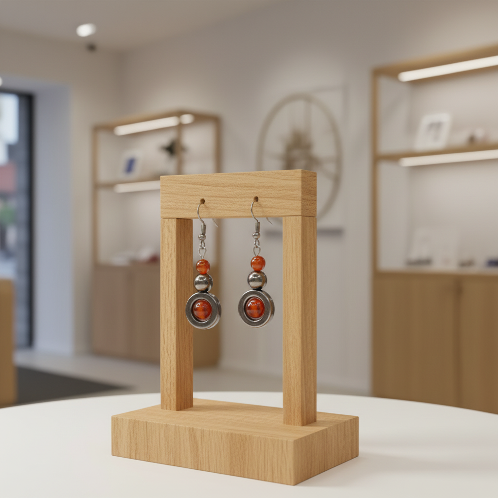 Boucles boutique chêne clair