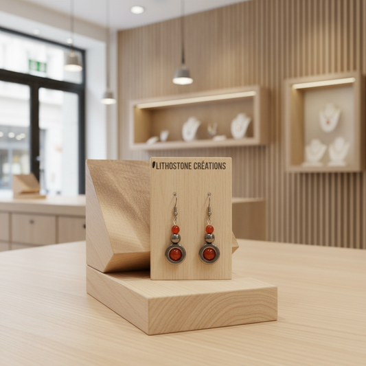 Boucles boutique géométrique