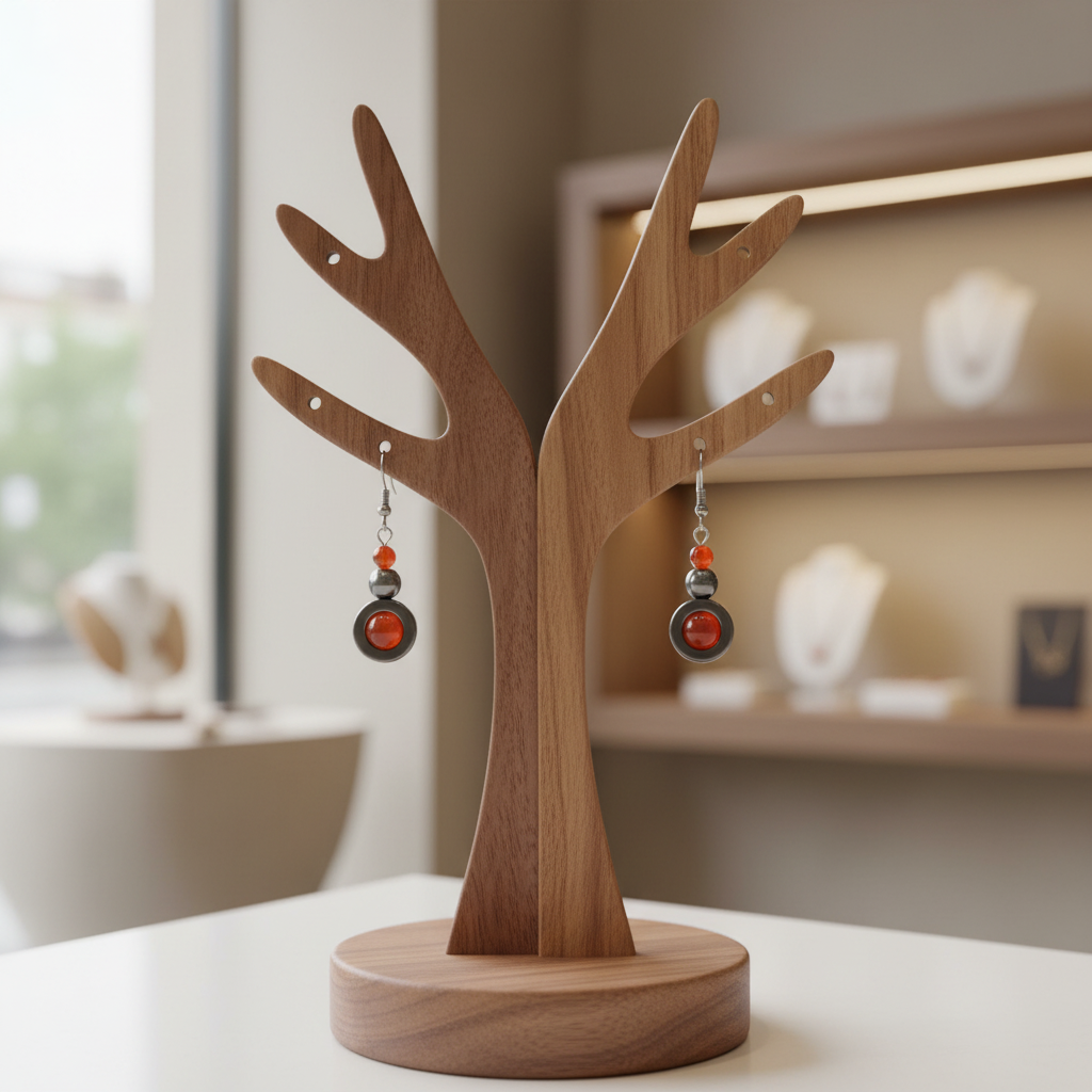 Boucles boutique noyer