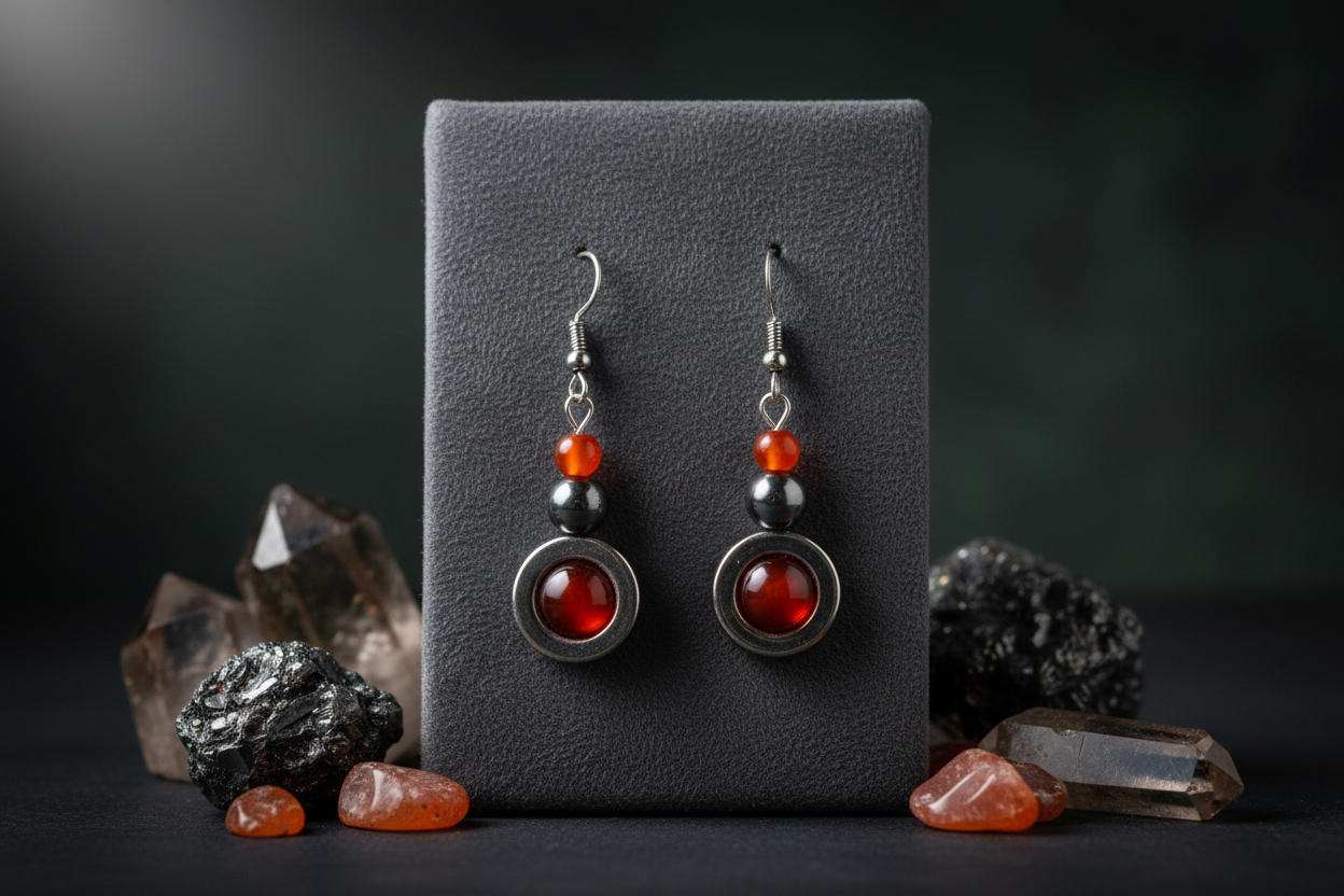 Boucles fond sombre