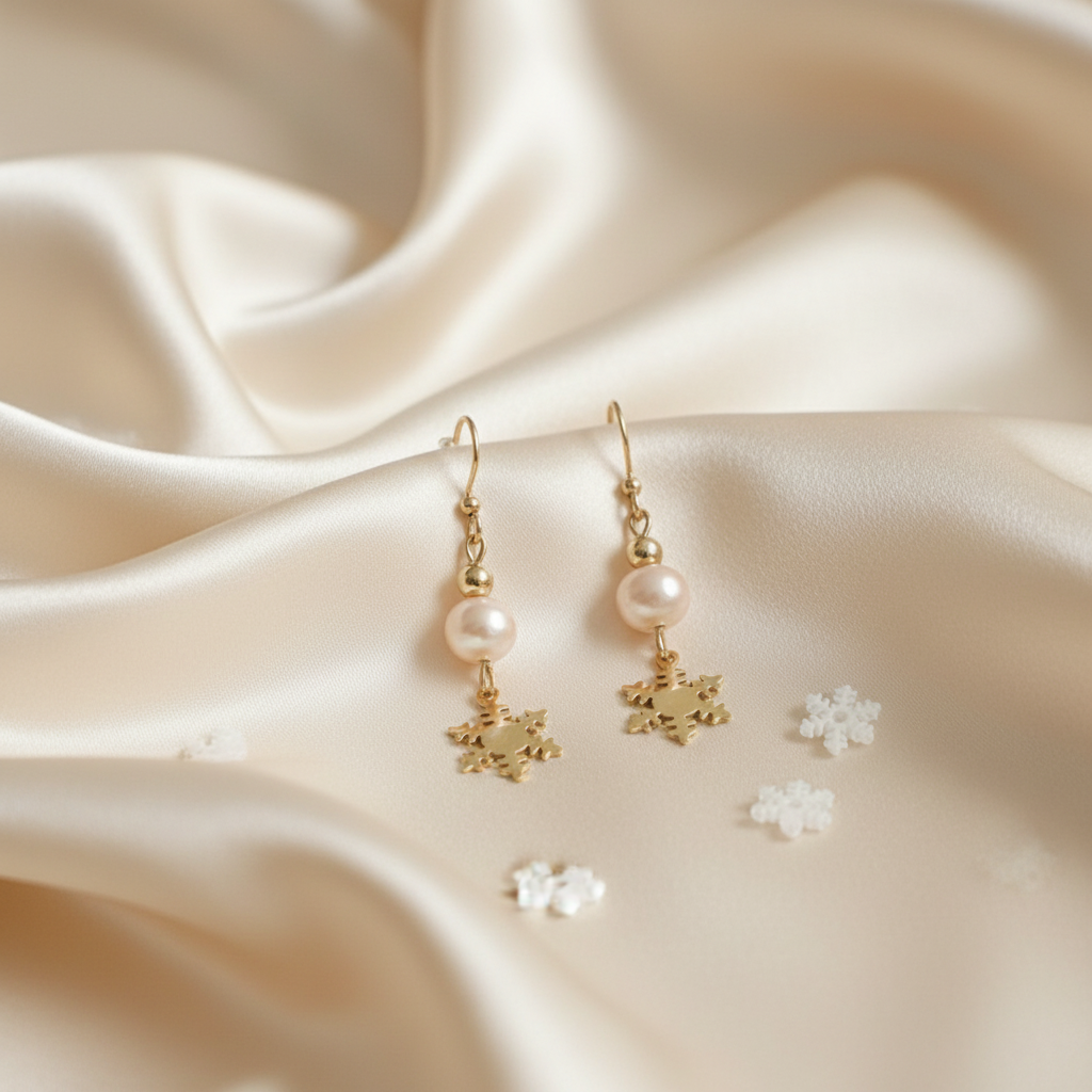 Boucles soie crème
