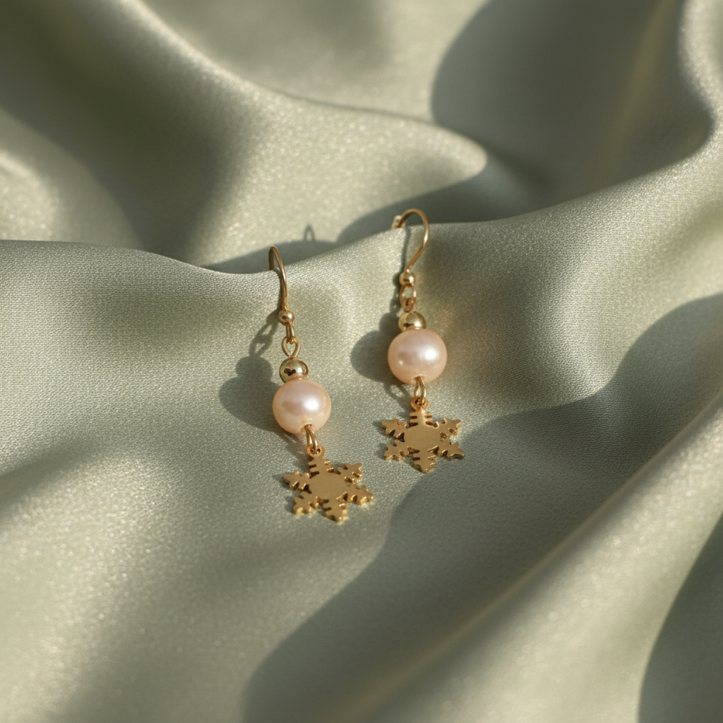 Boucles soie verte