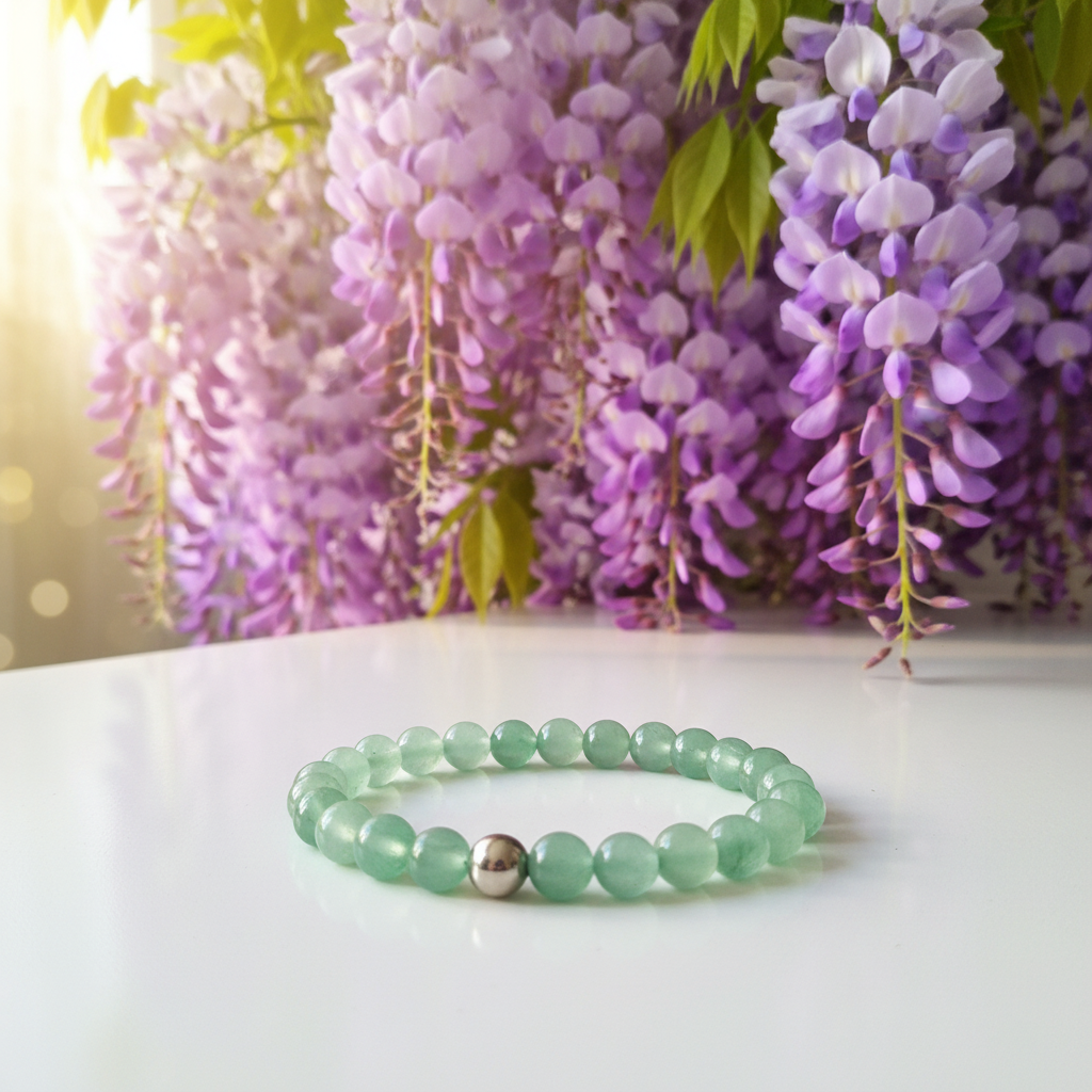 Bracelet aventurine avec glycine