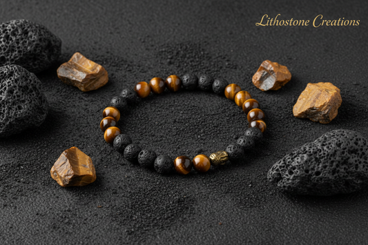 Bracelet et pierres minimaliste