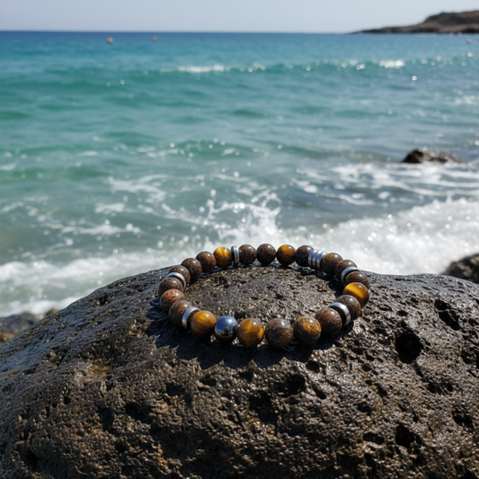 Bracelet roche vagues turquoise