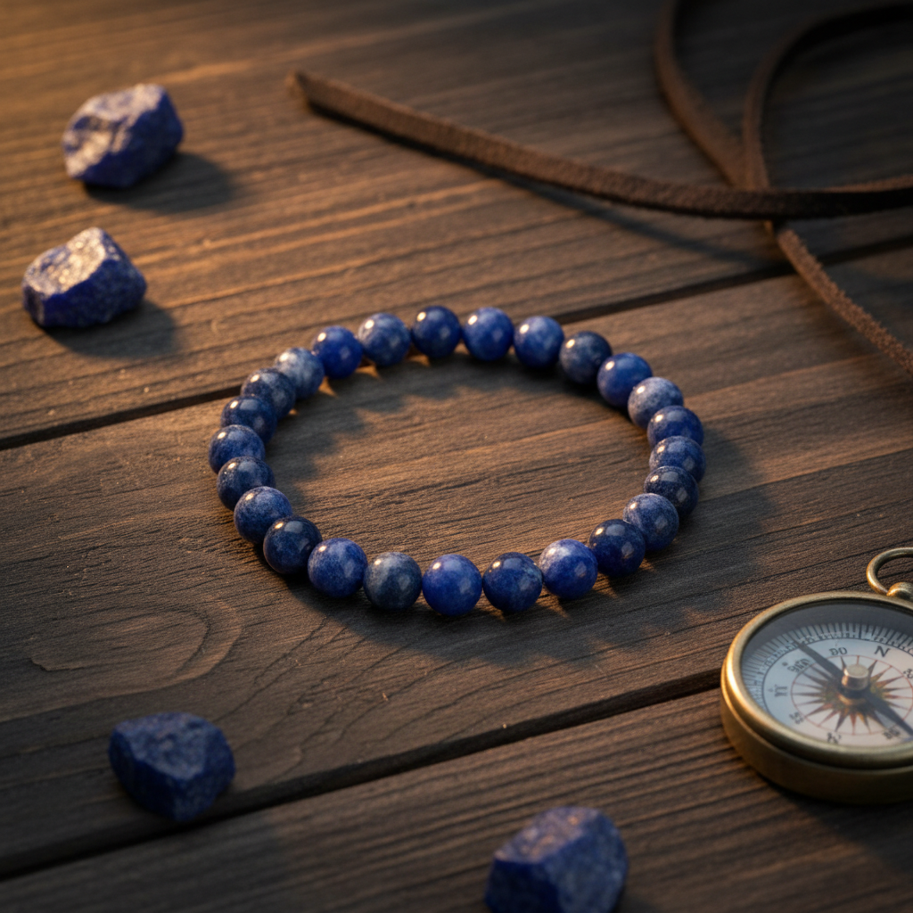 Bracelet sodalite bois