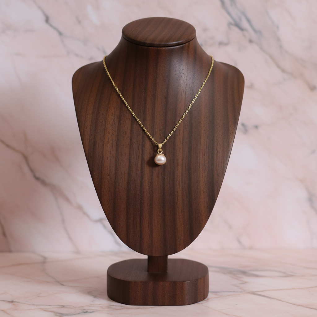Collier - marbre rose
