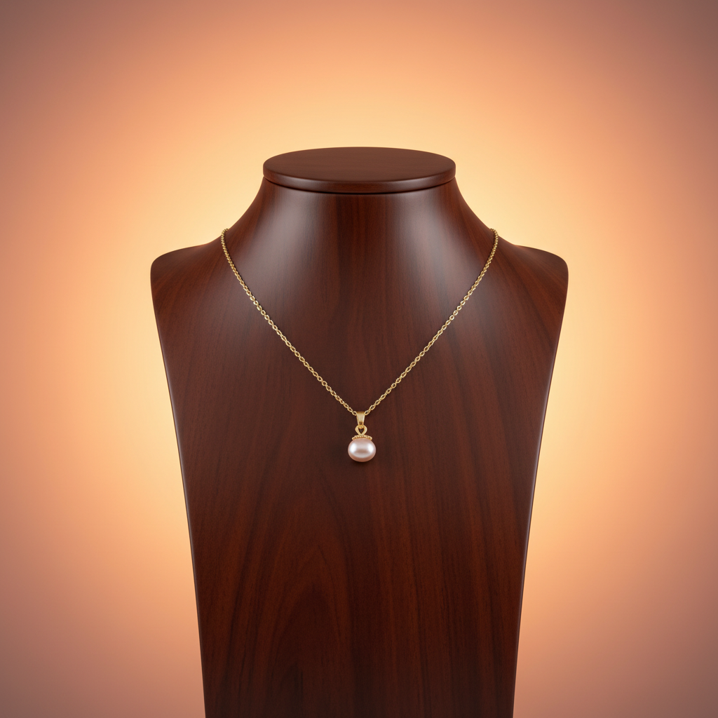 Collier - pêche doré