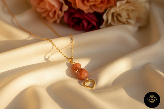 Collier pierre de soleil automne