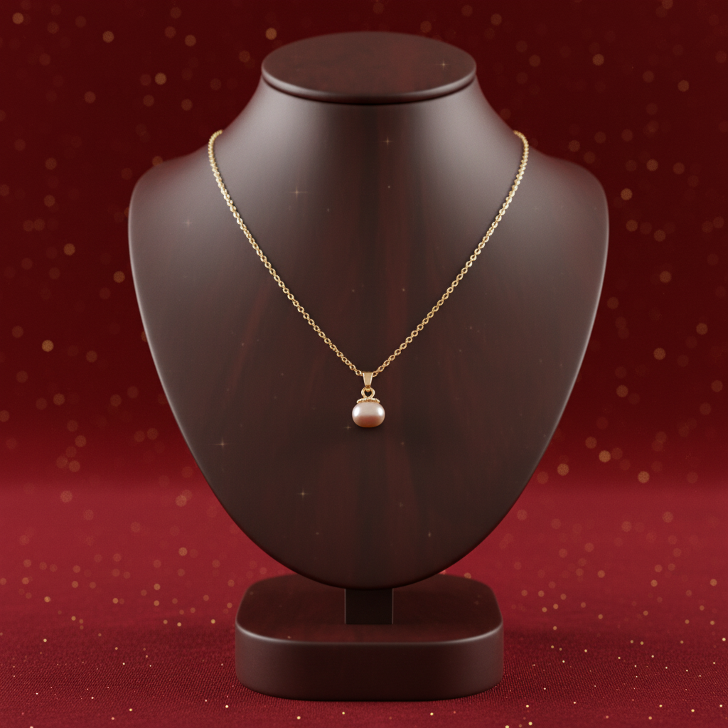 Collier - velours rouge