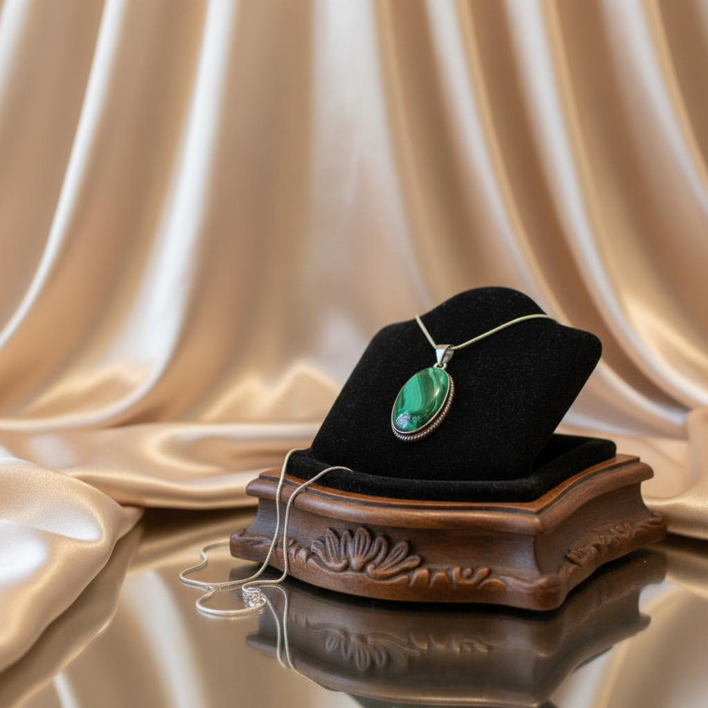 Malachite satin champagne