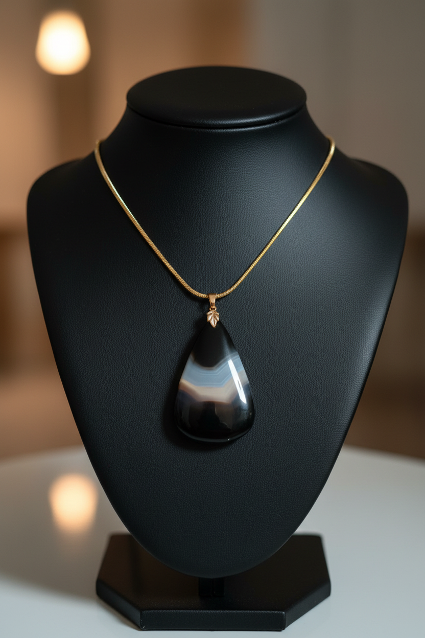 Présentoir noir minimaliste
