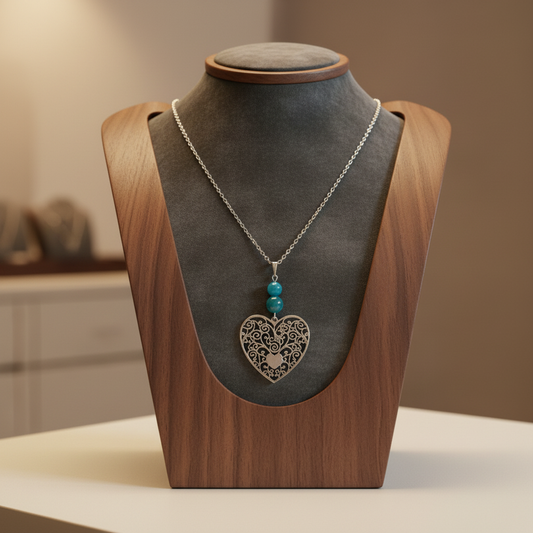 Présentoir noyer chic