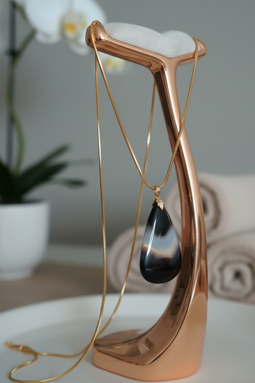 Présentoir rose gold
