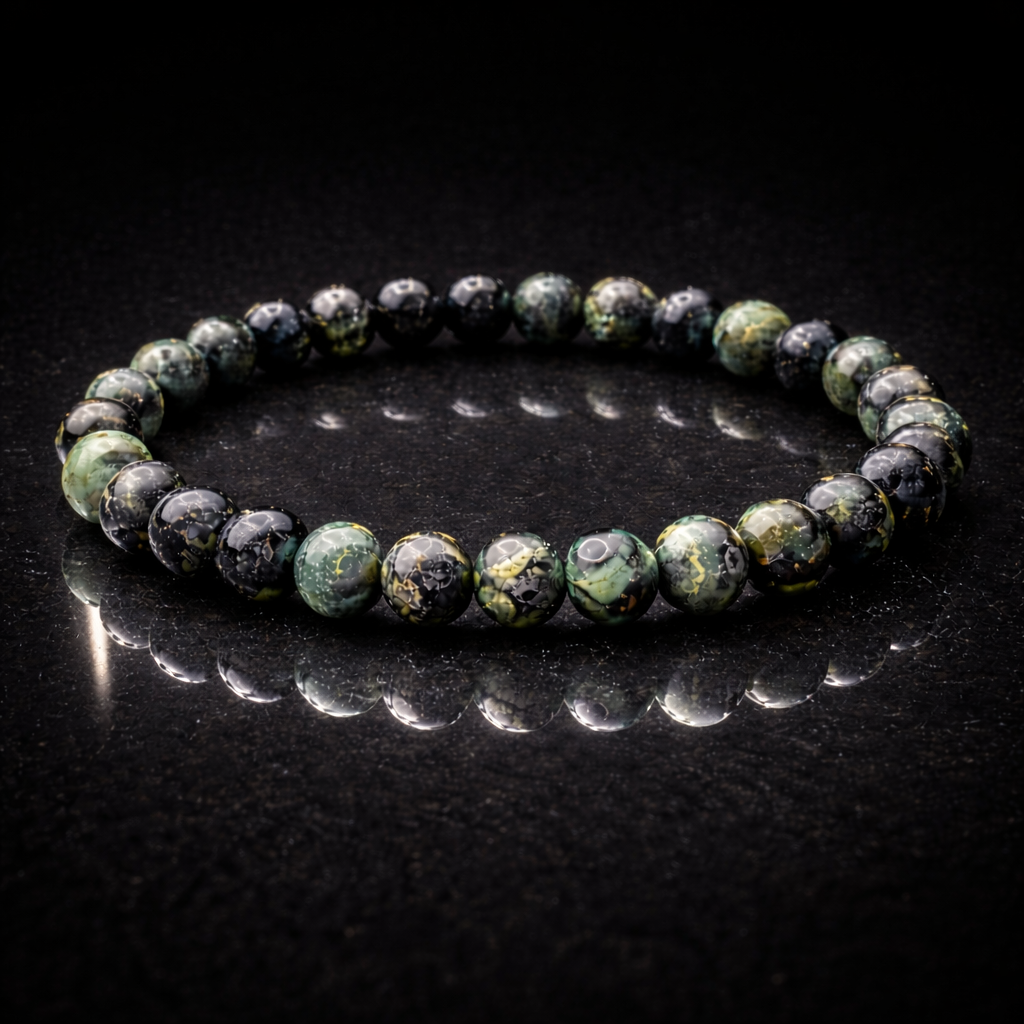 🌿 Bracelet fait main en Pierres Naturelles – Jaspe Kambaba