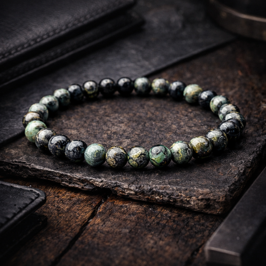 🌿 Bracelet fait main en Pierres Naturelles – Jaspe Kambaba