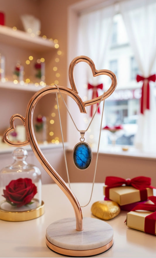 Collier en Labradorite Naturelle – Élégance & Protection Douce