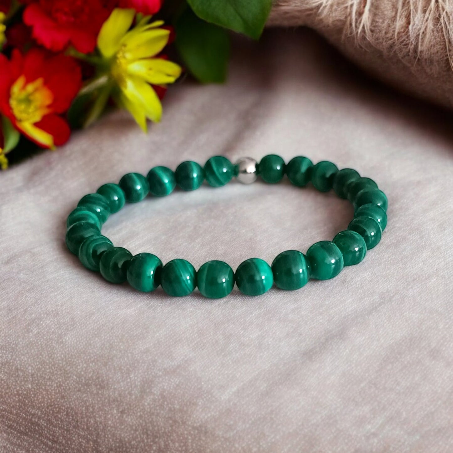 Bracelet en Malachite – Transformation & Protection intérieure