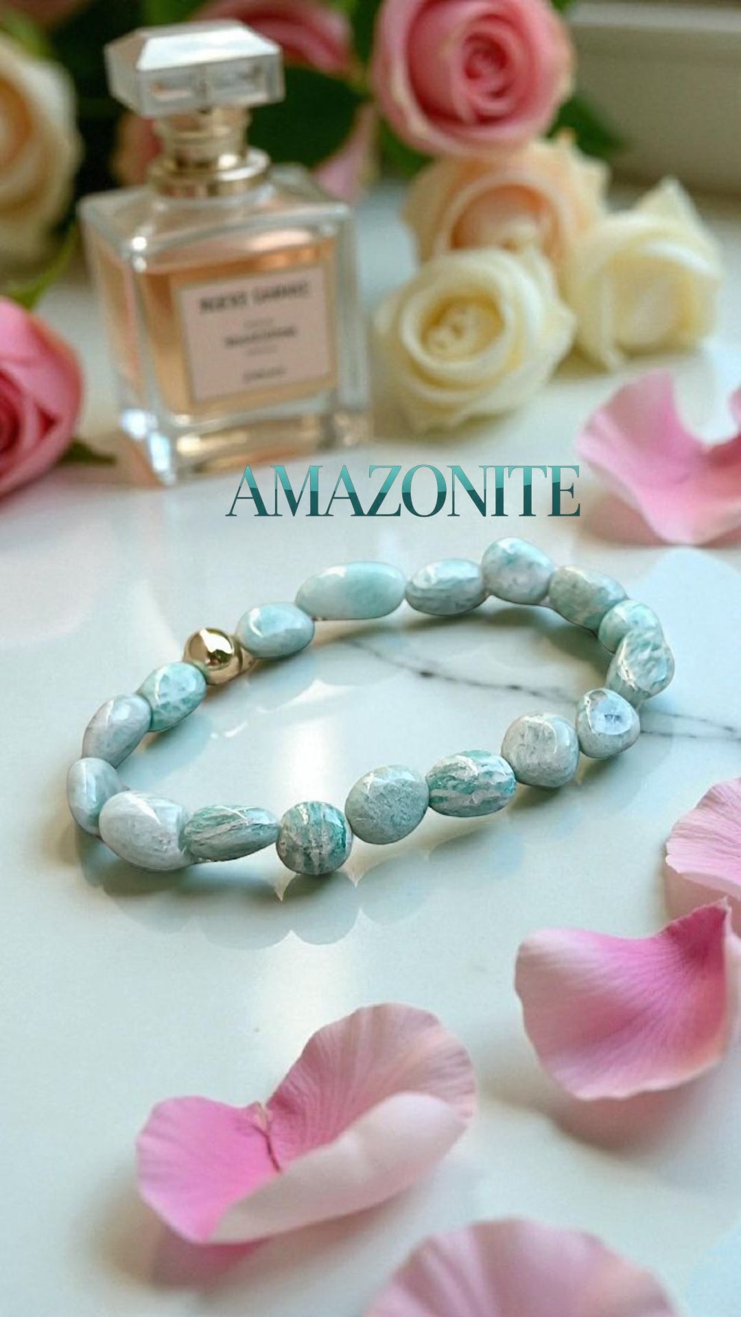 Bracelet en Amazonite – Sérénité & Expression de soi