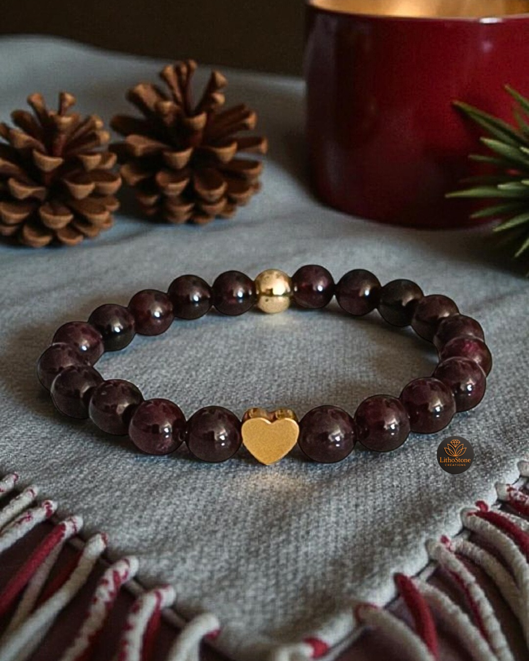 Bracelet Grenat – Passion et Vitalité