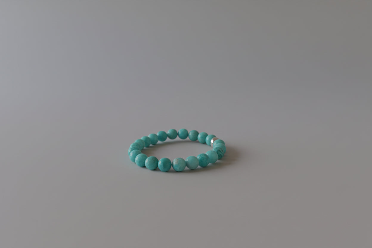 Bracelet en Amazonite – Sérénité & Expression de soi