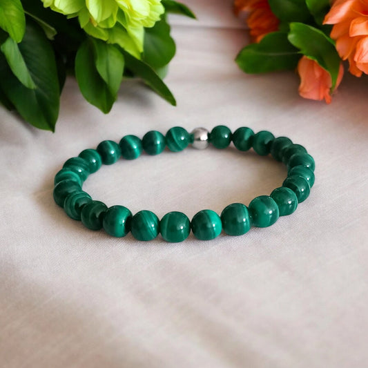 Bracelet en Malachite – Transformation & Protection intérieure