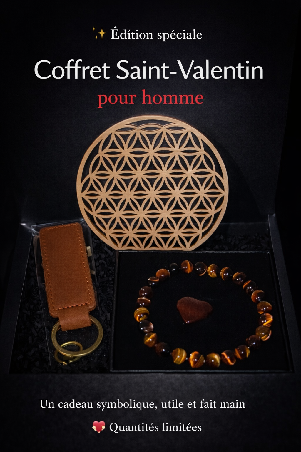 🖤 Coffret Saint-Valentin Homme – Élégance & Symbolique ❤