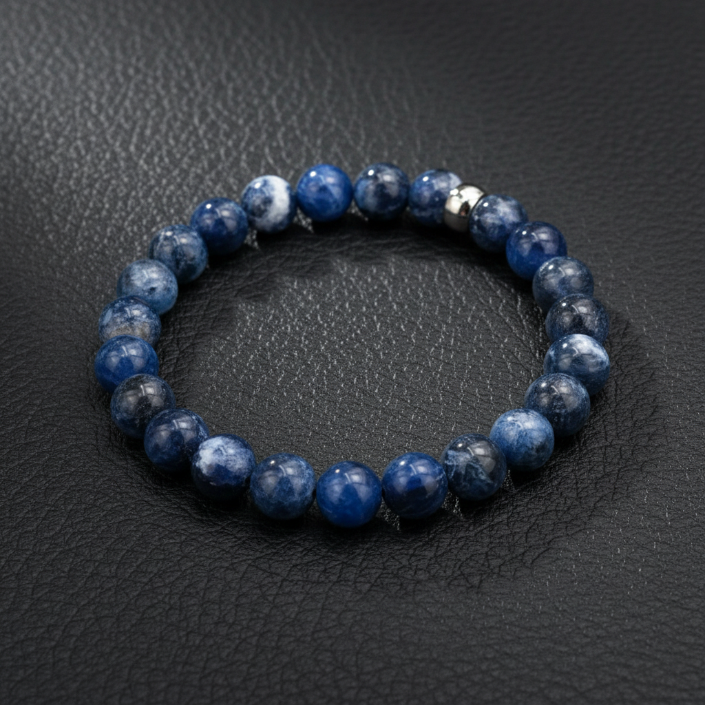 Sodalite visible cuir